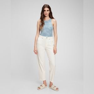 White Gap Barrel Jeans High Rise - 29 Tall